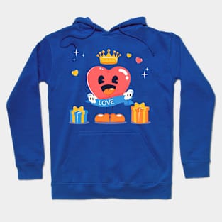 Valentine Day Cartoon Heart Hoodie